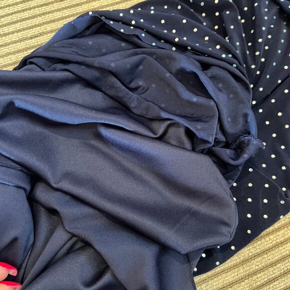 Dance All Night Rhinestone Navy Blue Mini Dress, Size Medium - Picture 7 of 9